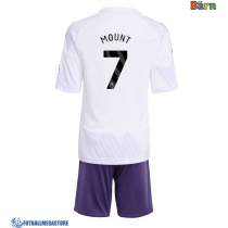 Fotballdrakt Barn Manchester United Mason Mount #7 Bortedraktsett 2025-26 Kortermet (+ Korte bukser)